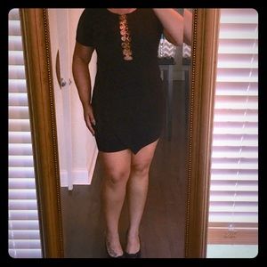 Black sexy bandage mini